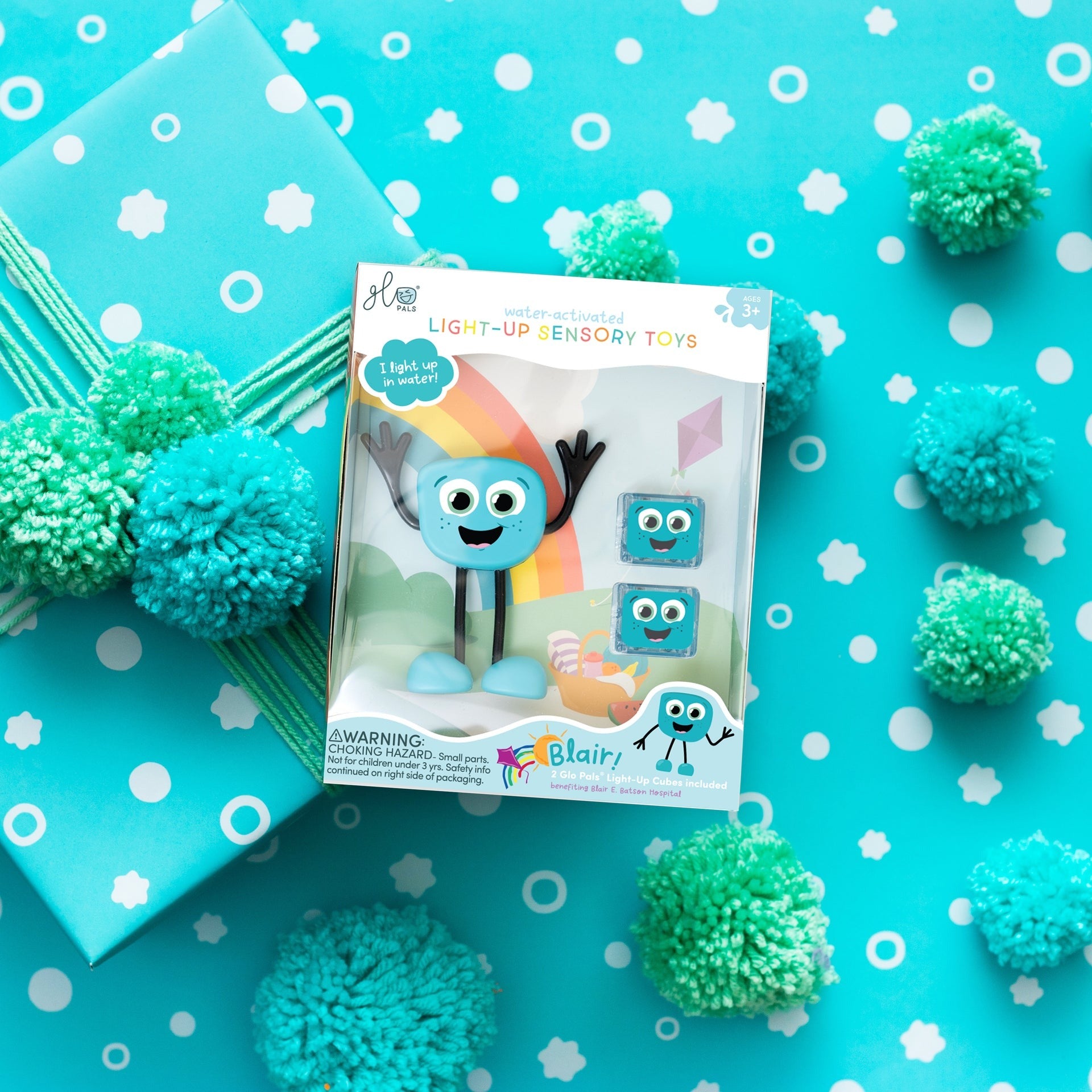 Glo Pals - Badespielzeug Charakter Blair Blau