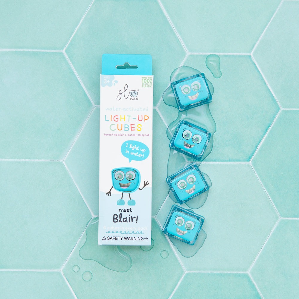 Glo Pals - Badespielzeug Cubes Blair Blau