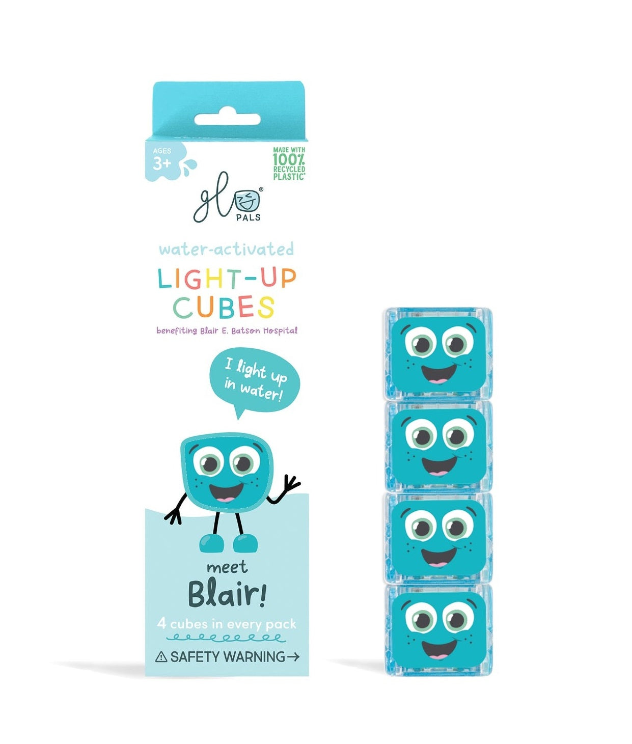 Glo Pals - Badespielzeug Cubes Blair Blau