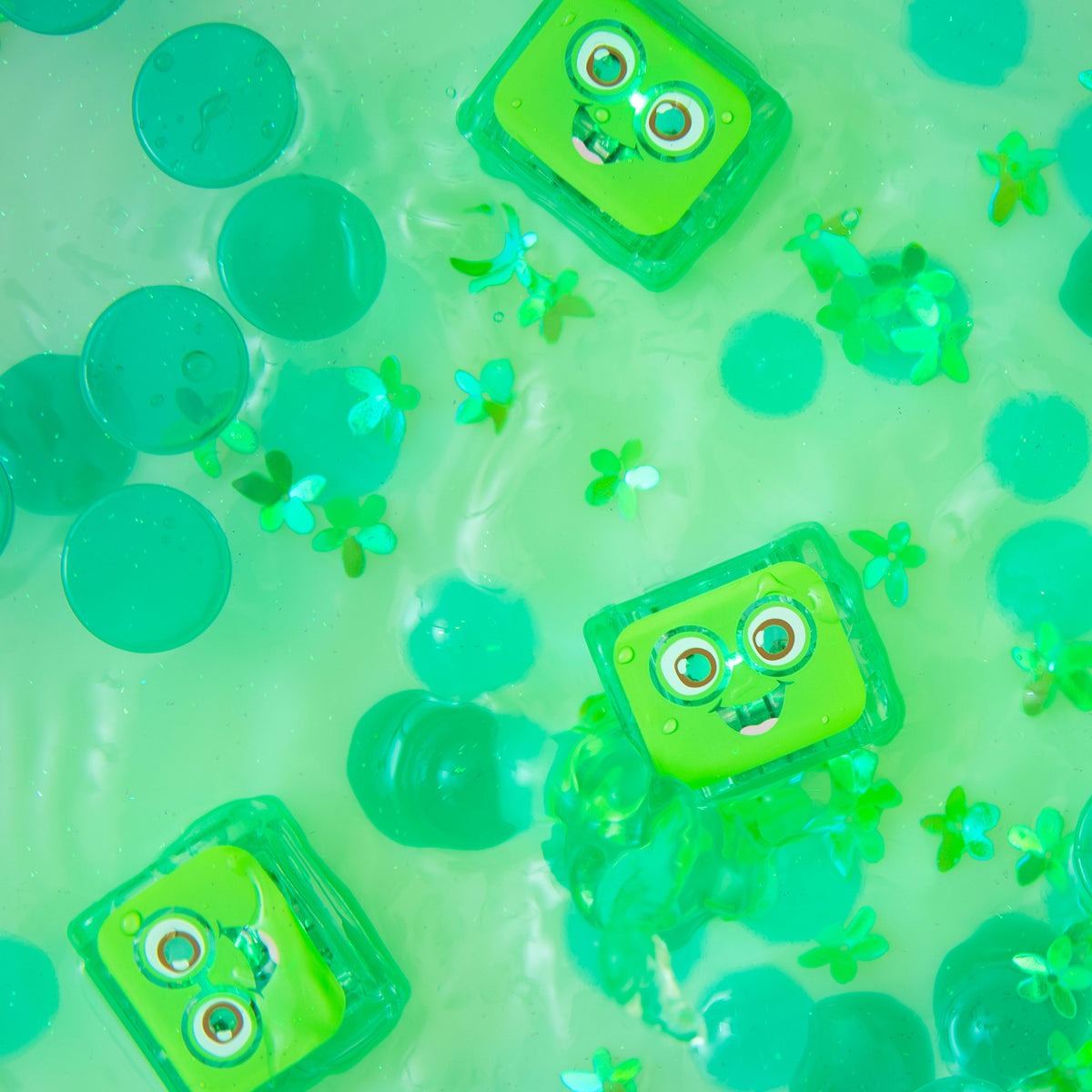 Glo Pals - Badespielzeug Cubes Pippa Grün