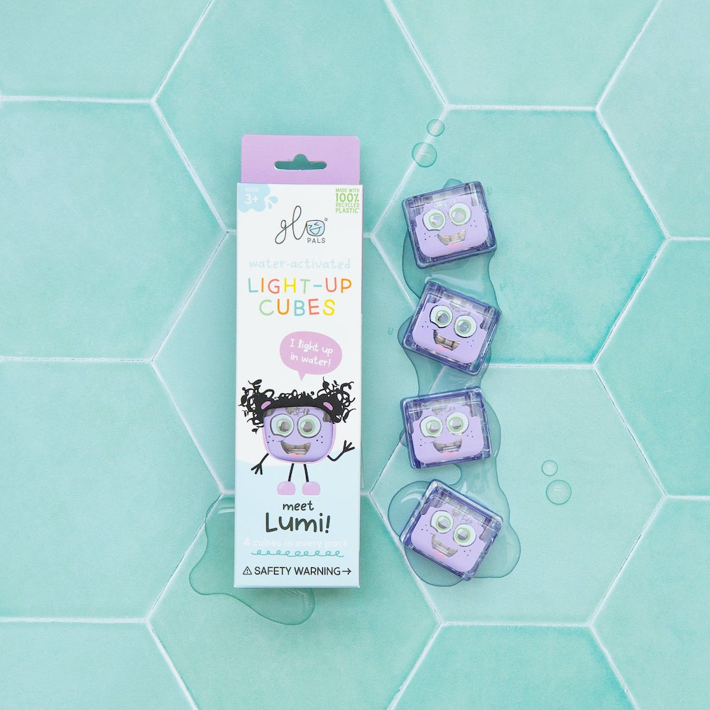 Glo Pals - Badespielzeug Cubes Lumi Lila