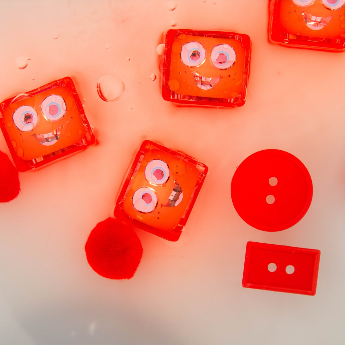 Glo Pals - Badespielzeug Cubes Sammy Rot