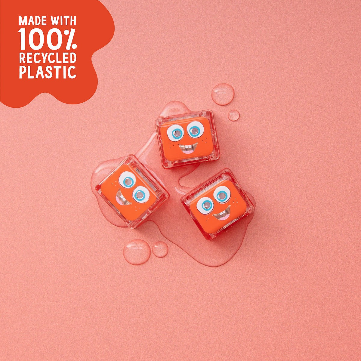 Glo Pals - Badespielzeug Cubes Sammy Rot