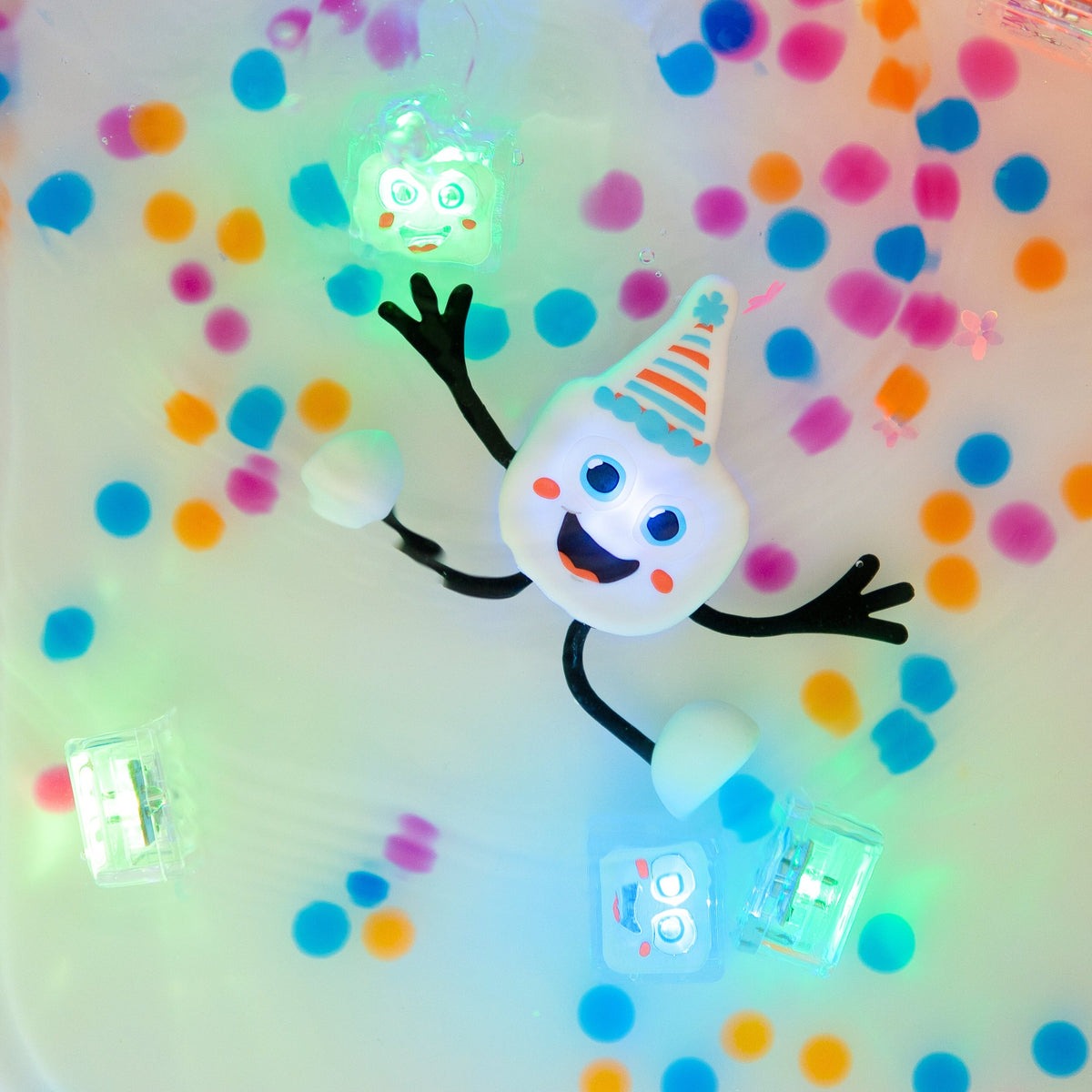 Glo Pals - Badespielzeug Charakter Party Pal Weiß