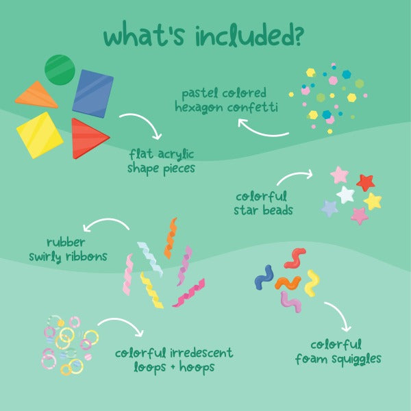Glo Pals - Sensorik-Zubehör: Fun Fillers Shapes