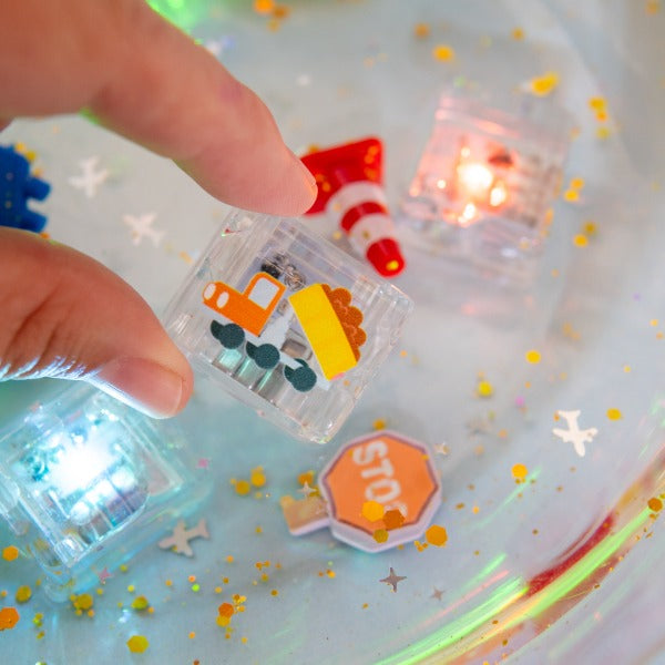 Glo Pals - Badespielzeug Cubes Awesome Autos
