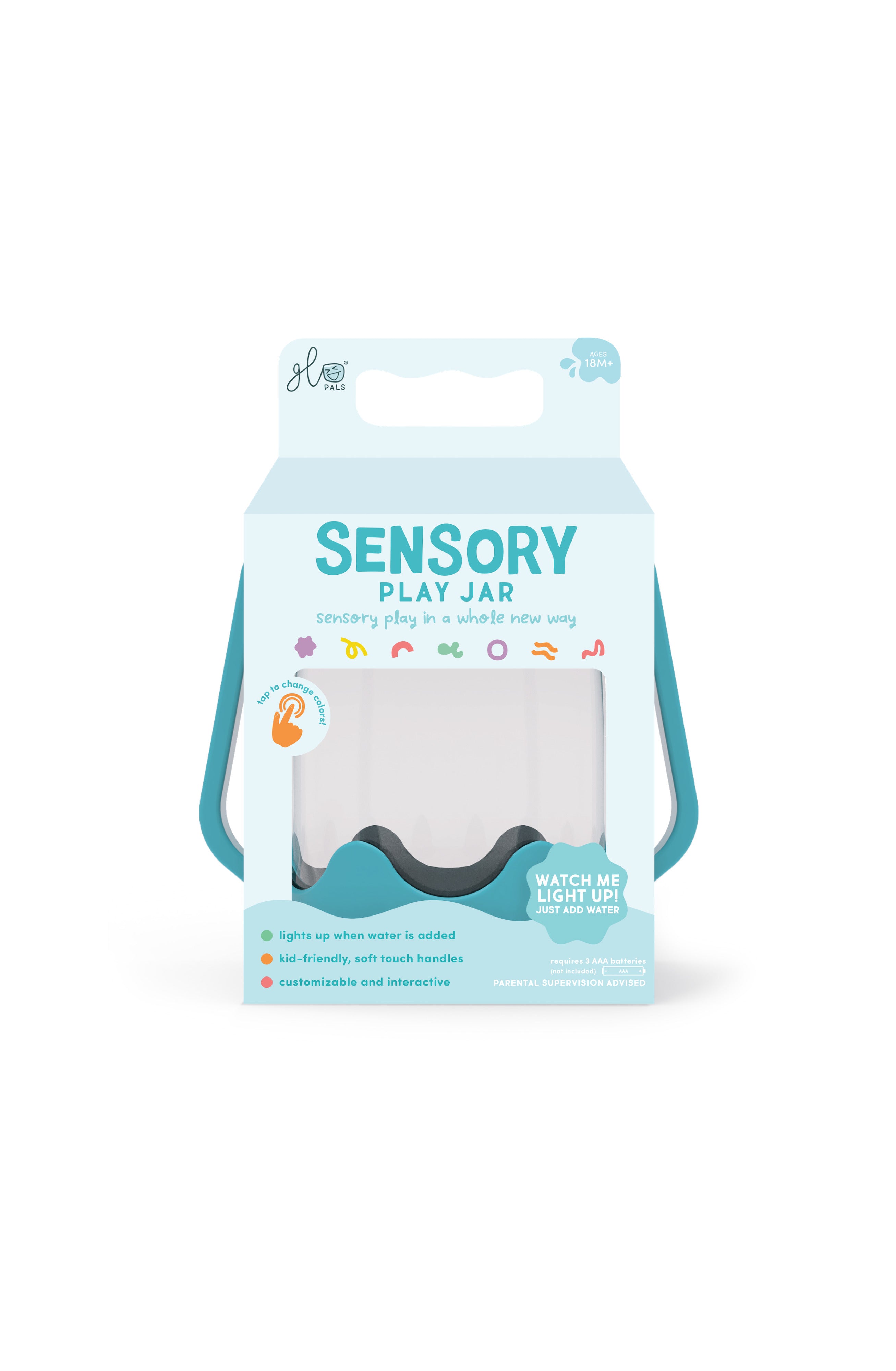 Glo Pals - Spielglas Sensory Blue