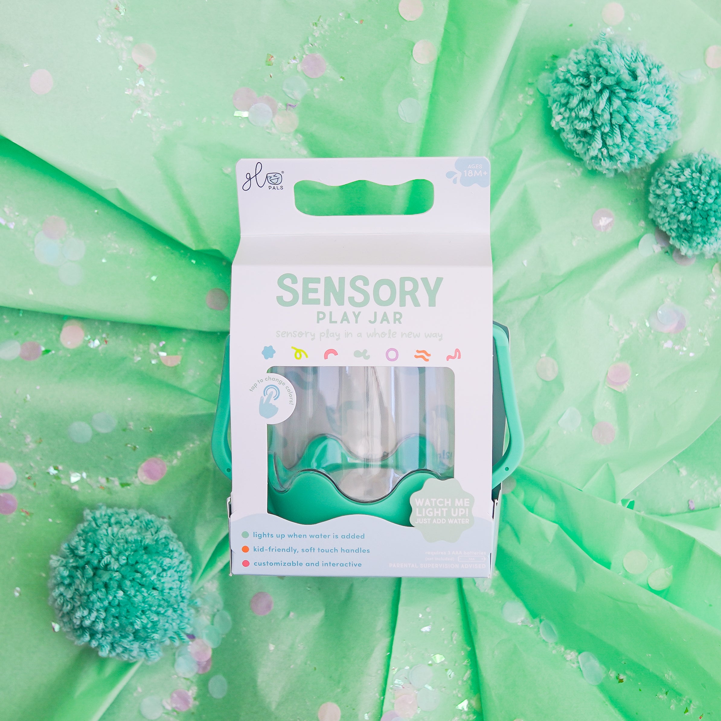 Glo Pals - Spielglas Sensory Green