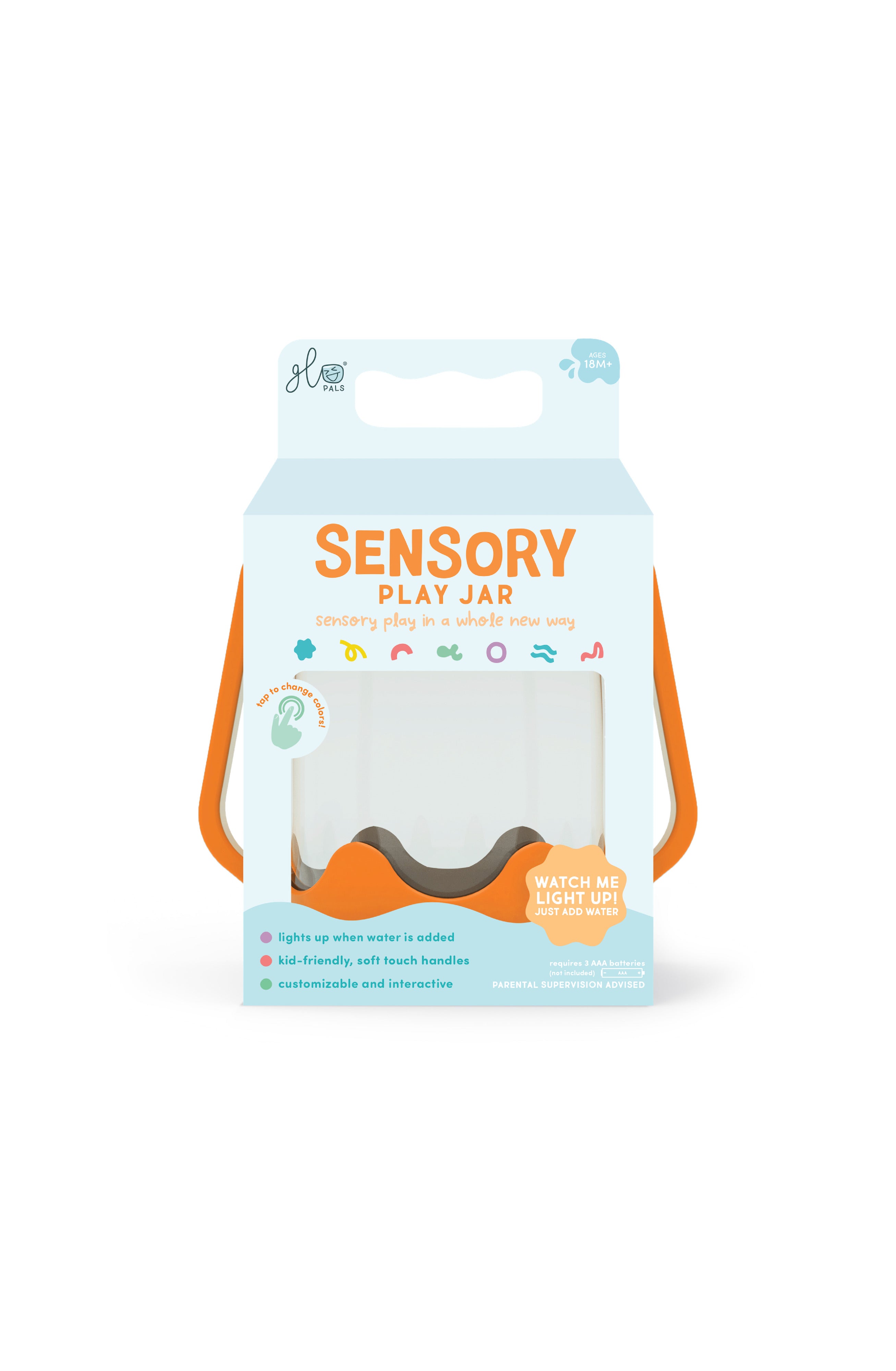 Glo Pals - Spielglas Sensory Orange