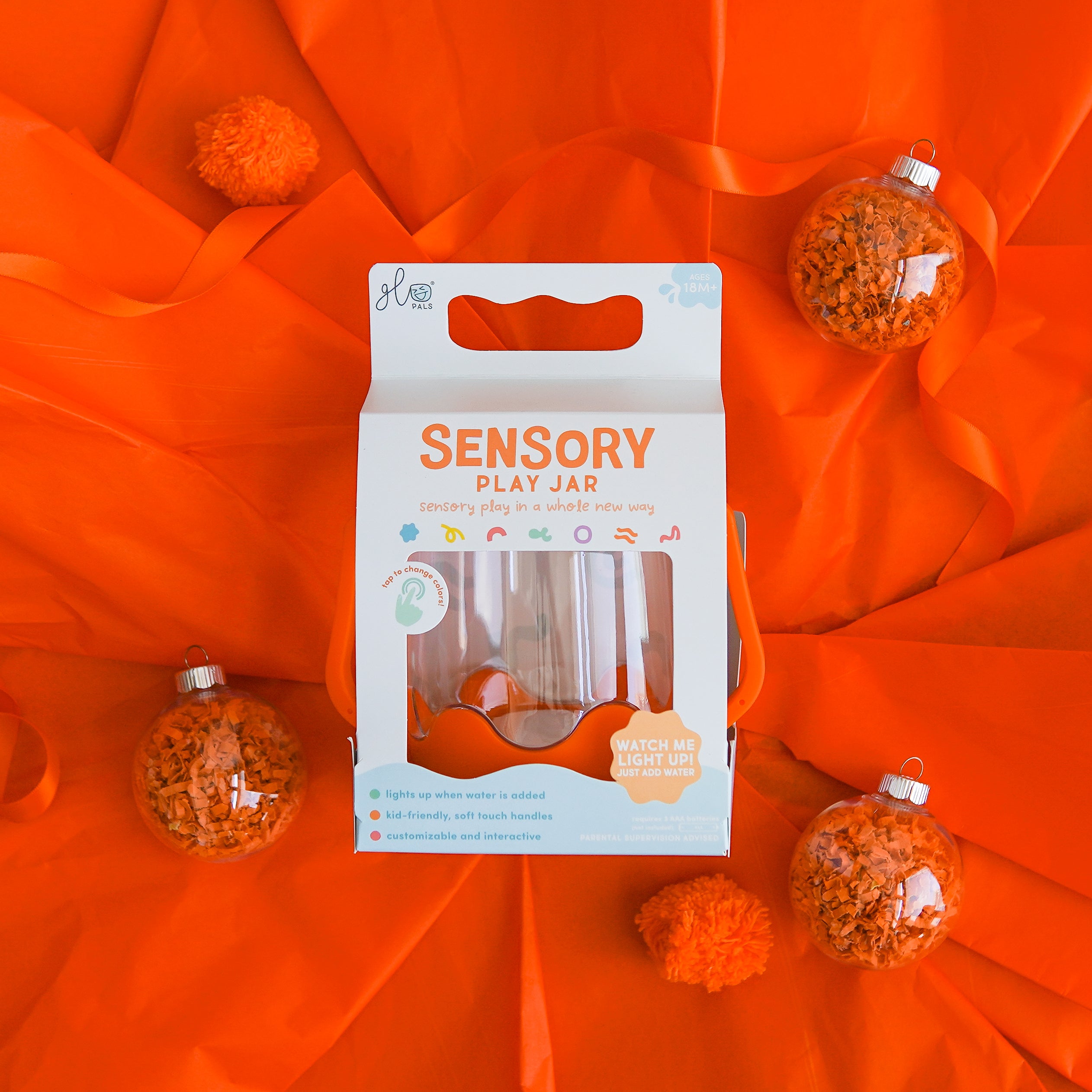 Glo Pals - Spielglas Sensory Orange