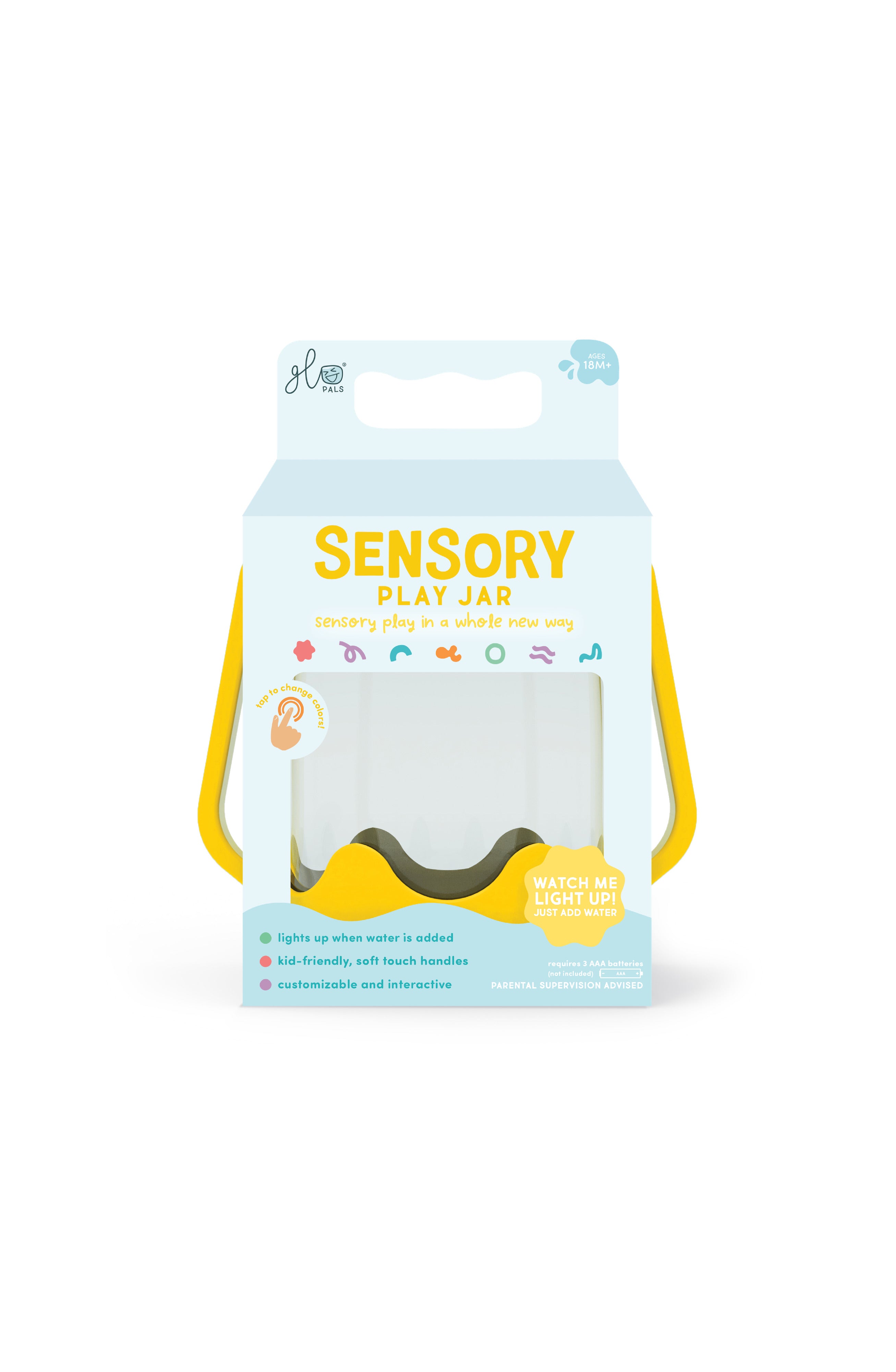 Glo Pals - Spielglas Sensory Yellow