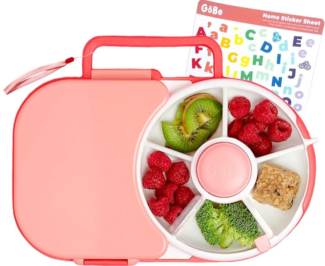 GoBe - Lunchbox & Snack Spinner 2in1 Sticker Edition Watermelon Pink