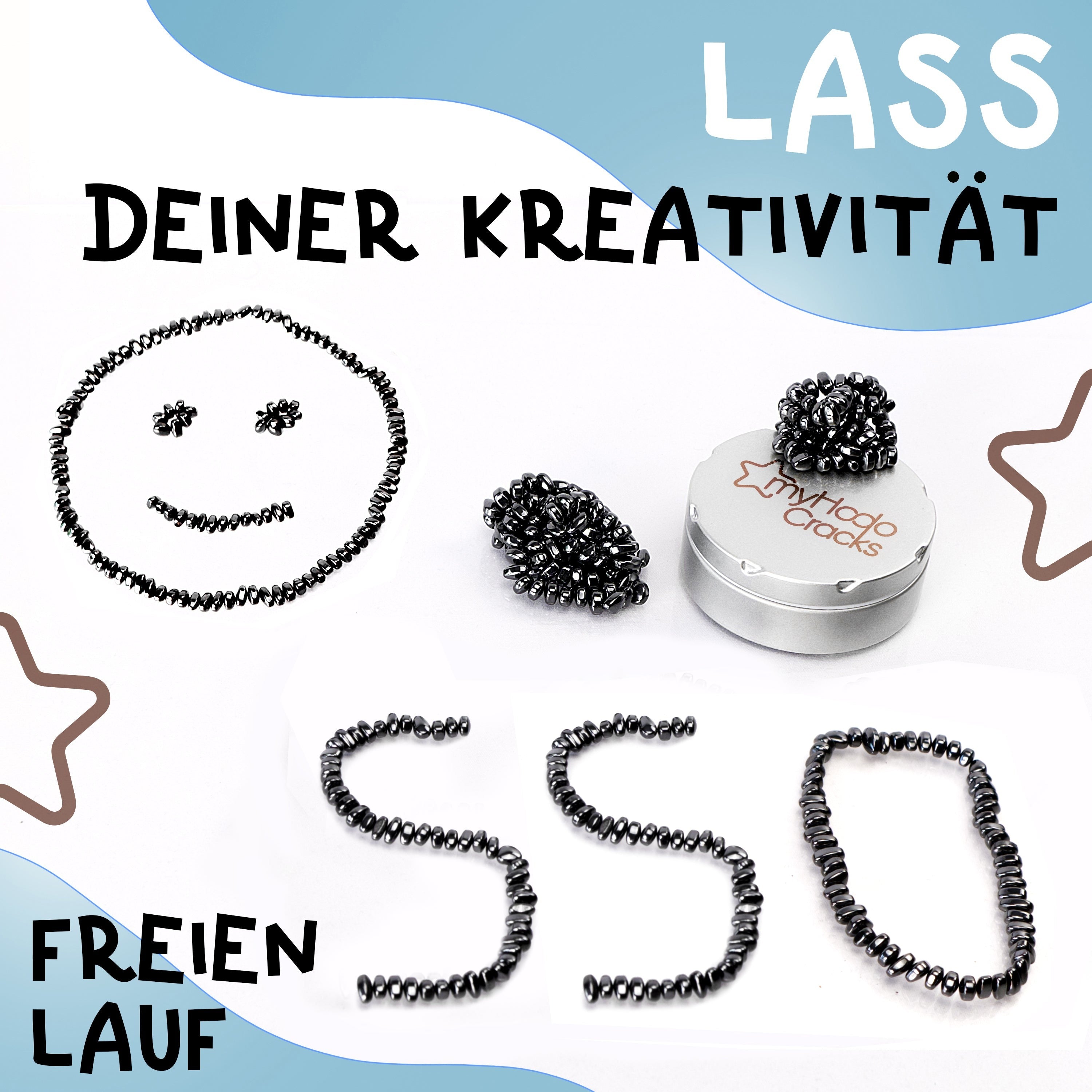 myHodo - Fidget: Crack Magnets schwarz