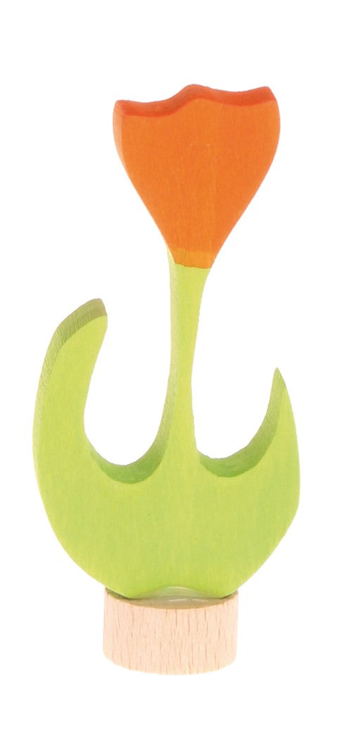 GRIMM'S - verschiedene Holzstecker - Tulpe orange