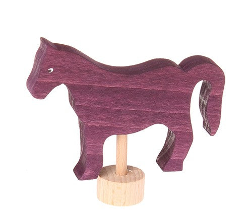 GRIMM'S - verschiedene Holzstecker - Pferd violett