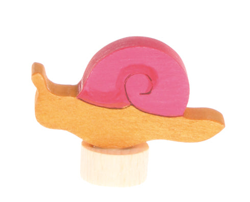 GRIMM'S - verschiedene Holzstecker - Schnecke rosa