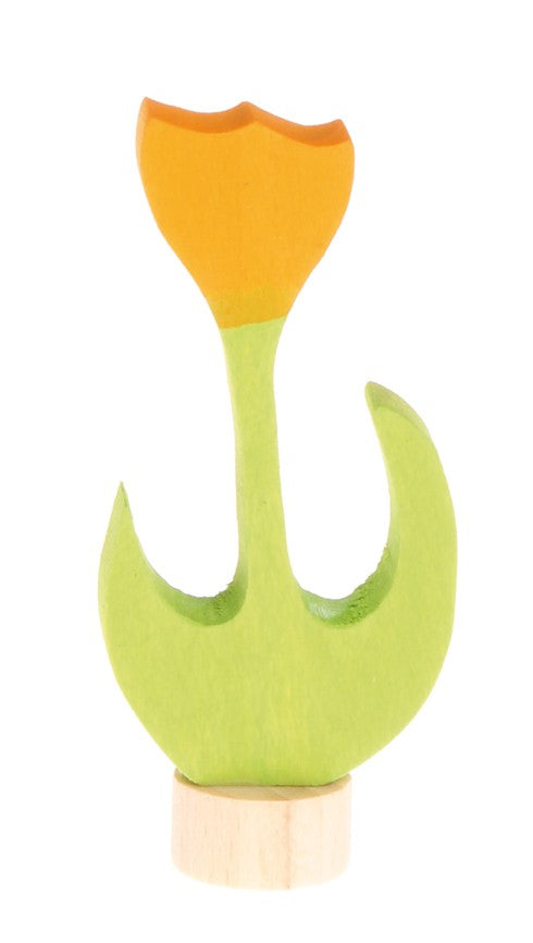 GRIMM'S - verschiedene Holzstecker - Tulpe gelb