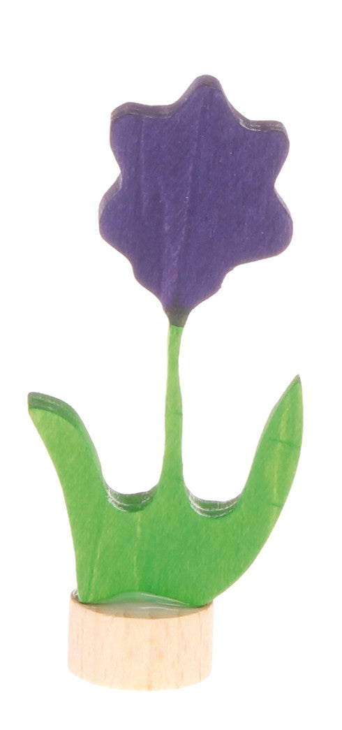 GRIMM'S - verschiedene Holzstecker - Blume lila