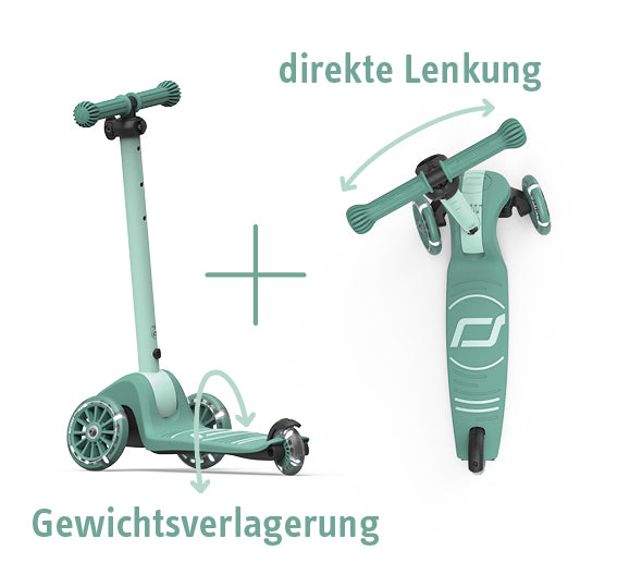 Scoot & Ride - Highwaykick 3S LED forest