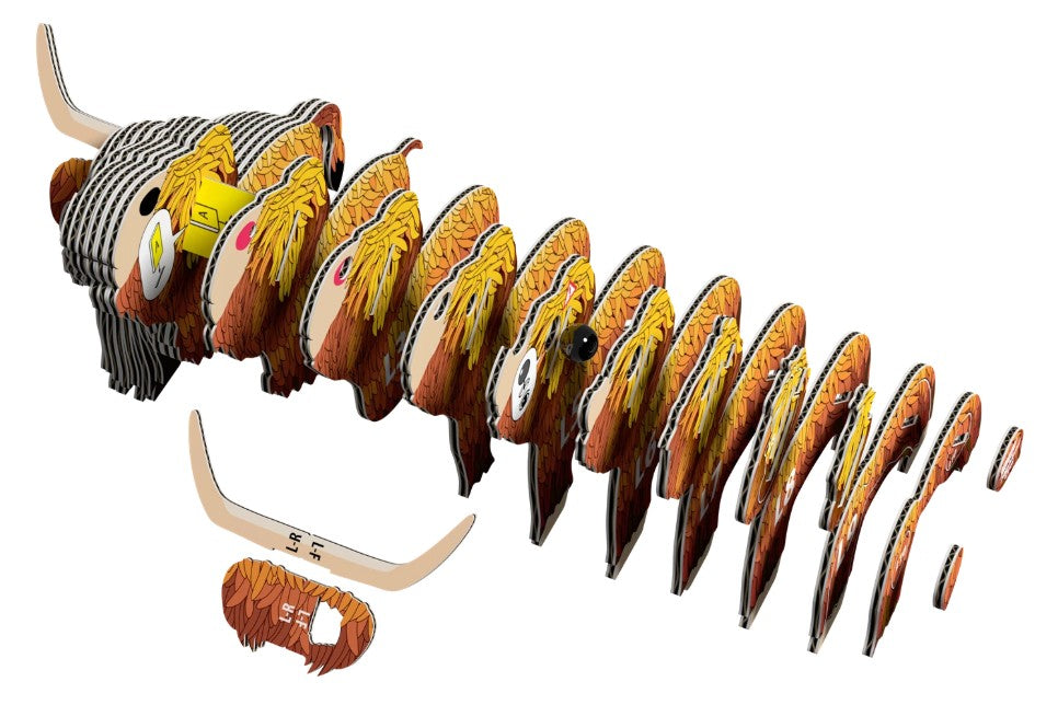 Eugy - 3D Bastelset Hochlandrind