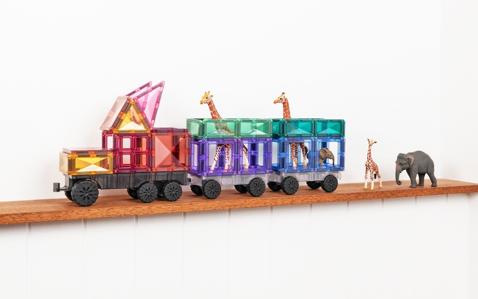 connetix - Magnetbausteine Pastell Fahrzeuge Pack 50-tlg.