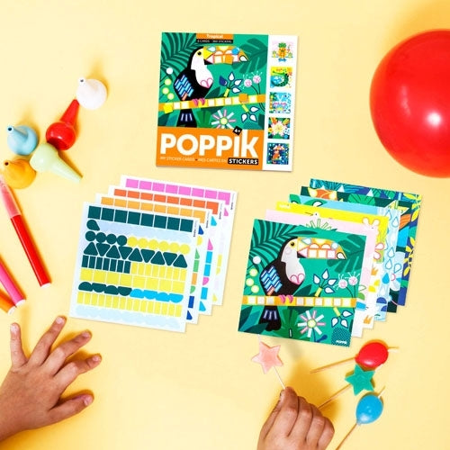 Poppik - Meine Stickerkarten Tropen