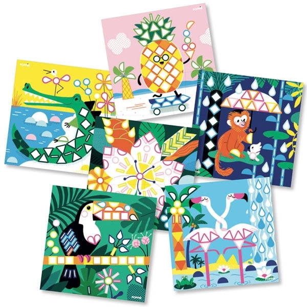 Poppik - Meine Stickerkarten Tropen