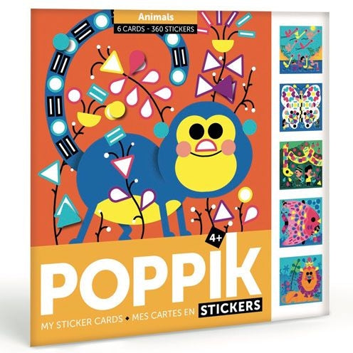 Poppik - Meine Stickerkarten Tiere