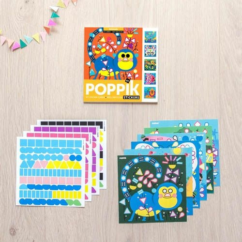 Poppik - Meine Stickerkarten Tiere