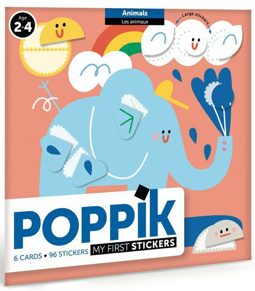 Poppik - Meine Stickerkarten Tiere
