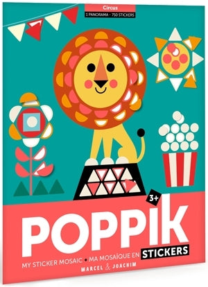 Poppik - Stickerposter Panorama Zirkus