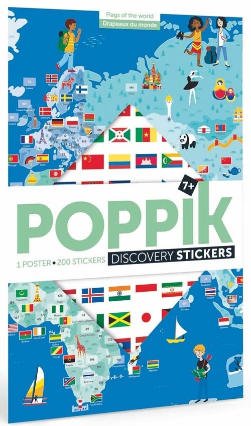 Poppik - Stickerposter Discovery Flaggen