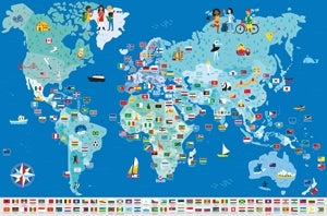 Poppik - Stickerposter Discovery Flaggen