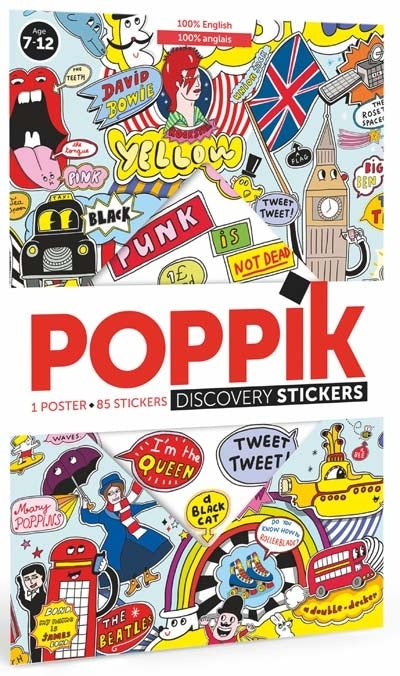 Poppik - Stickerposter Discovery 100% Englisch
