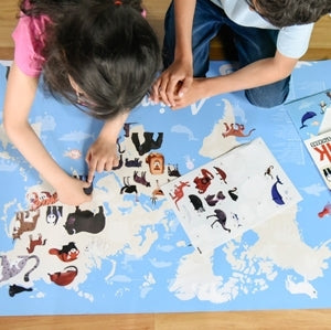 Poppik - Stickerposter Discovery Tiere der Welt