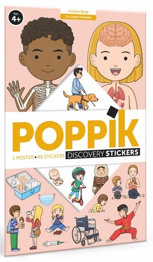 Poppik - Stickerposter Discovery Der menschliche Körper