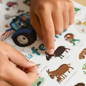 Poppik - Stickerposter Mini Discovery Bauernhof