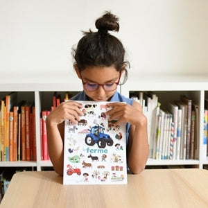 Poppik - Stickerposter Mini Discovery Bauernhof