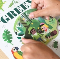 Poppik - Stickerposter Mini Discovery Grün