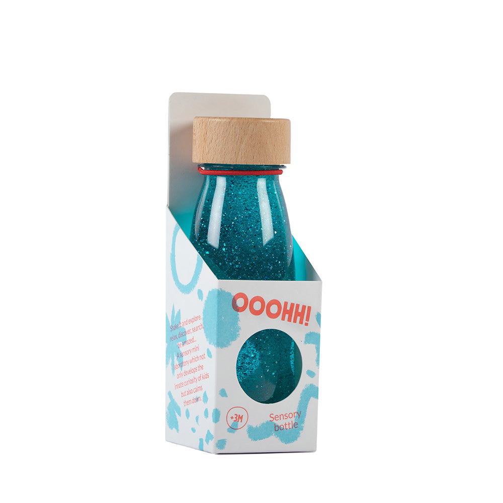 PETIT BOUM - Sensorikspielzeug "Float Bottle turquoise"