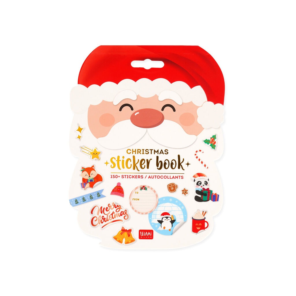 Legami - Sticker Book Santa Claus mit über 150 Weihnachtsstickern