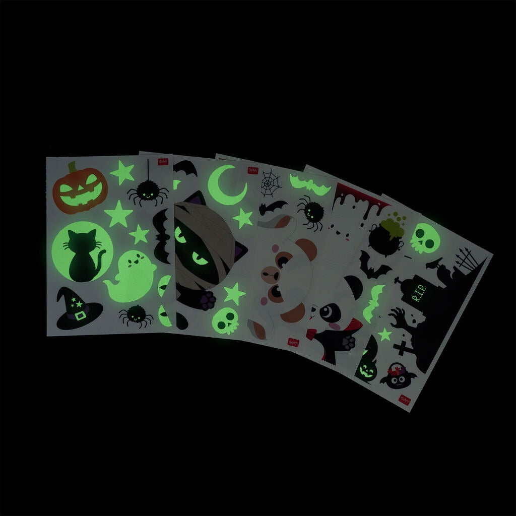 Legami - HALLOWEEN Set mit 40 elektrostatischen Fensteraufklebern