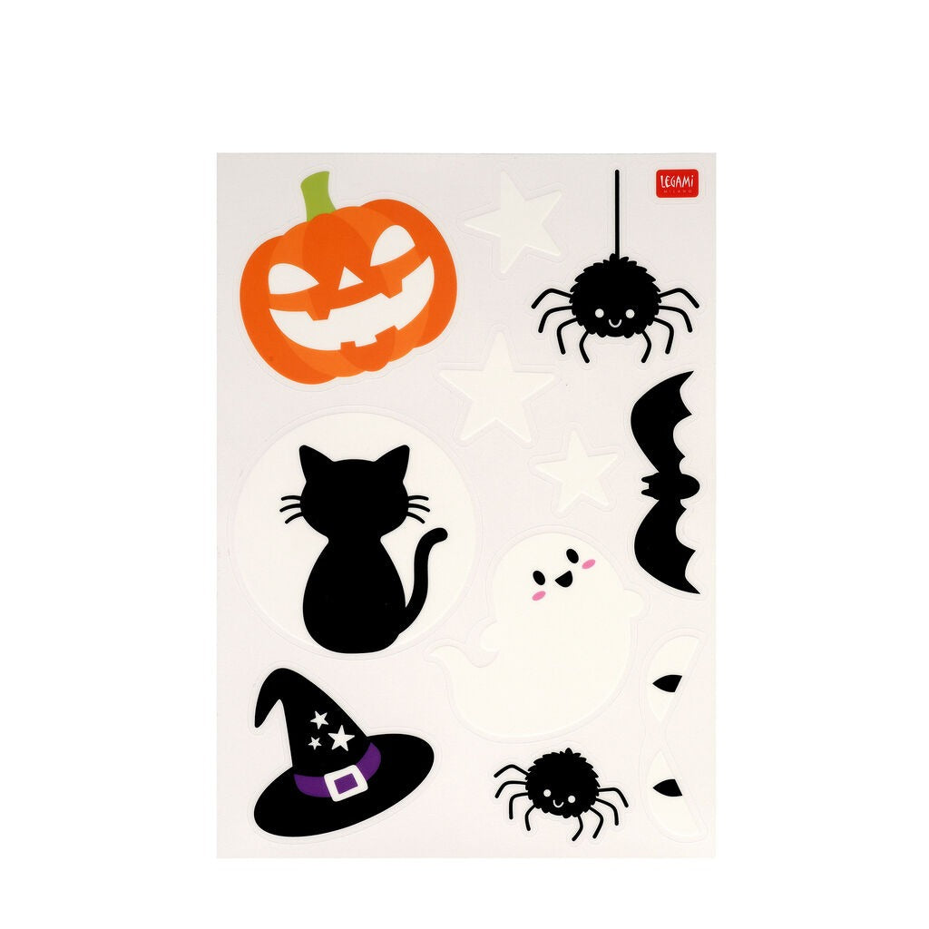 Legami - HALLOWEEN Set mit 40 elektrostatischen Fensteraufklebern