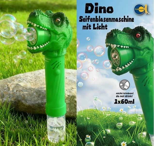 Fun Trading - Seifenblasenmaschine Dino mit Licht