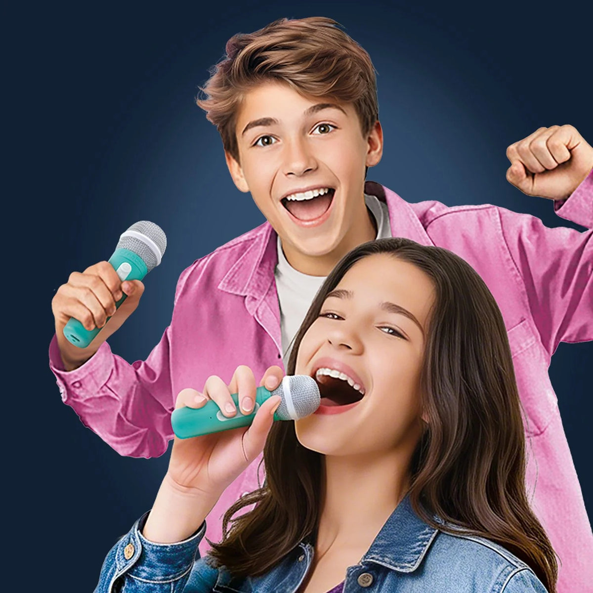 Canal Toys - Karaoke Projektor mit 2 Funkmikrofonen & Stimmenwandler