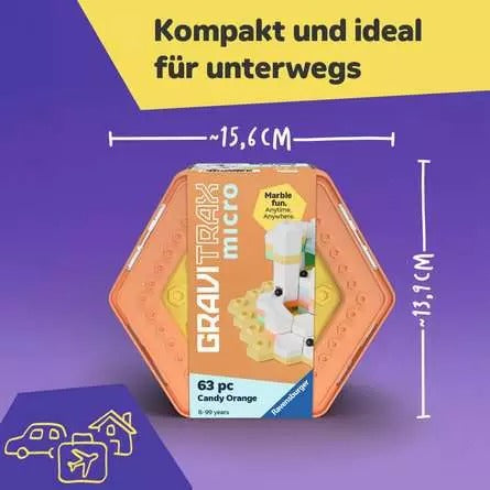 Ravensburger - GraviTrax micro Candy Orange 63-tlg.
