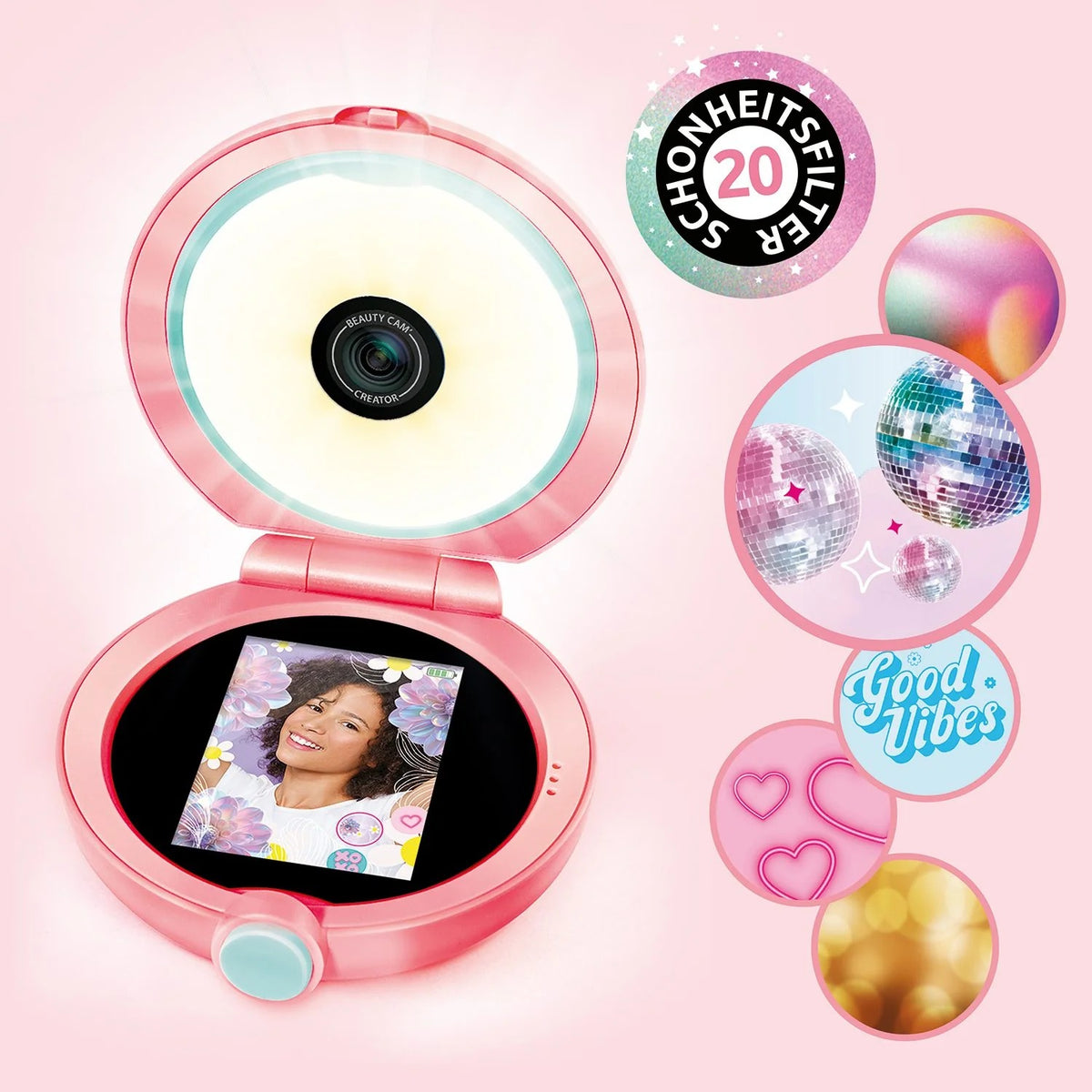 Canal Toys - Beauty Cam Schminkspiegel & Videokamera mit Ringlicht