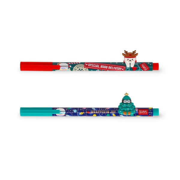 Legami - Gelstifte Lovely Friends 2er Set "Jingle All the Way"