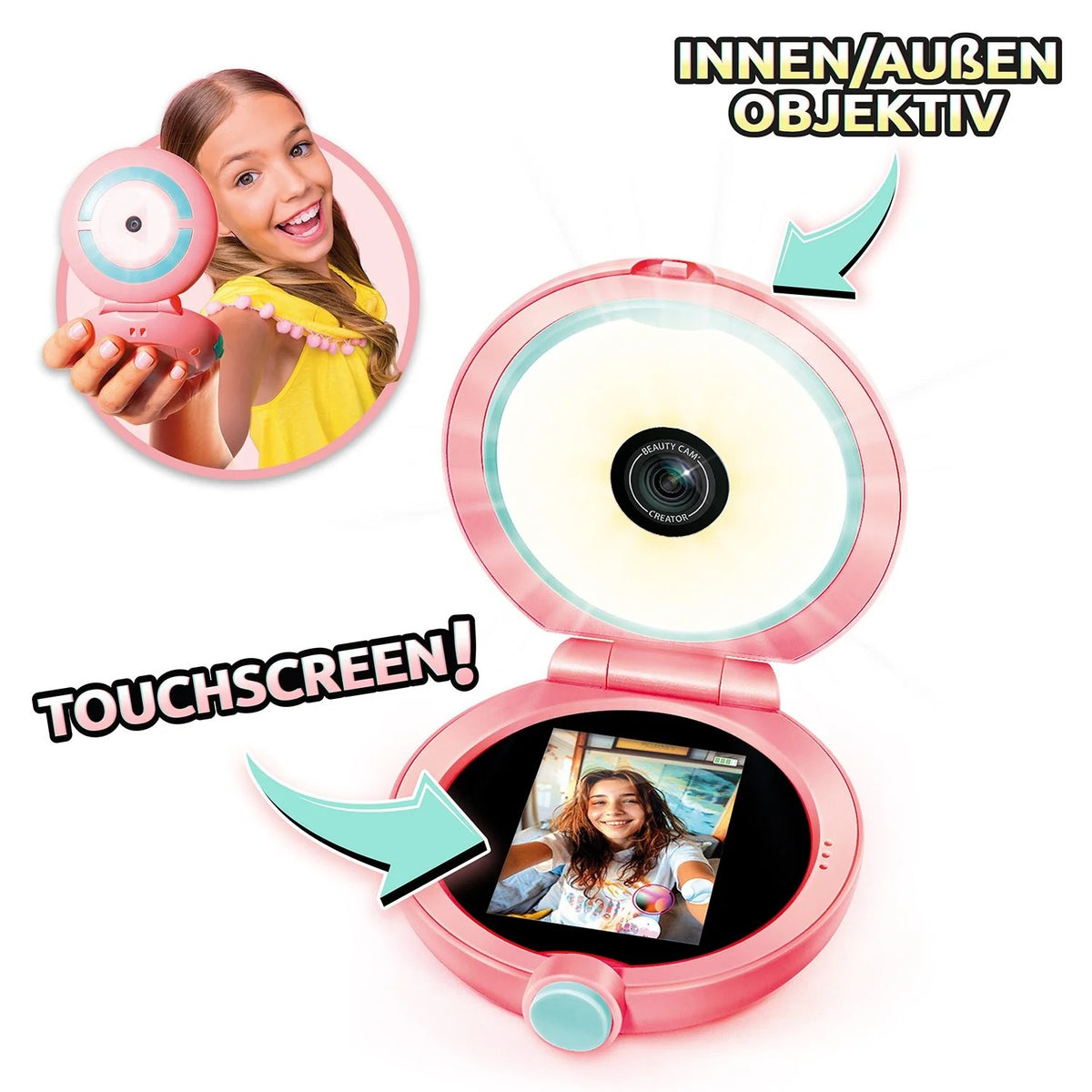 Canal Toys - Beauty Cam Schminkspiegel & Videokamera mit Ringlicht