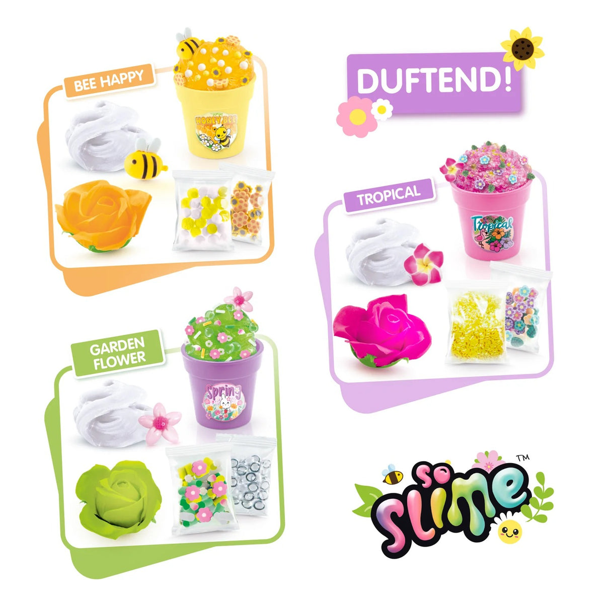 Canal Toys - Flower Slime 3er Pack